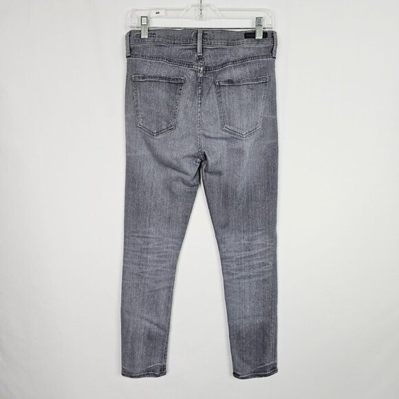 CITIZENS OF HUMANITY Rocket Crop Skinny Jeans GRAY BLACK size 28 Mid Rise Chic - Picture 9 of 10